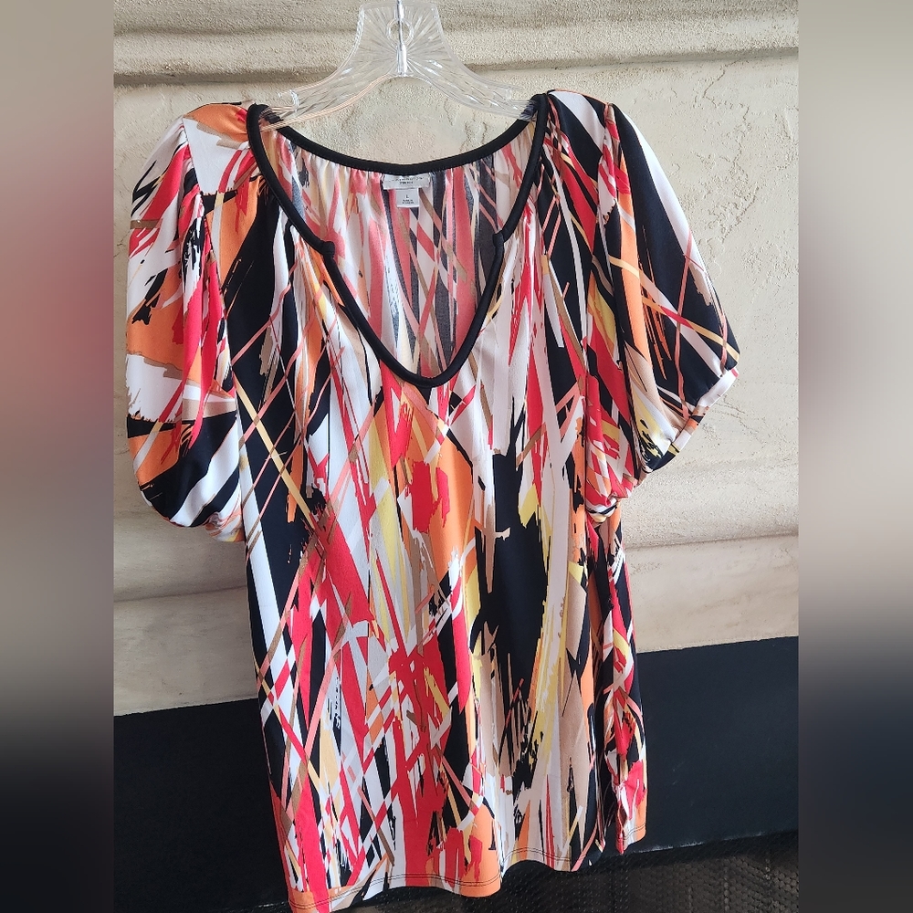 Multicolor Worthington top, size L